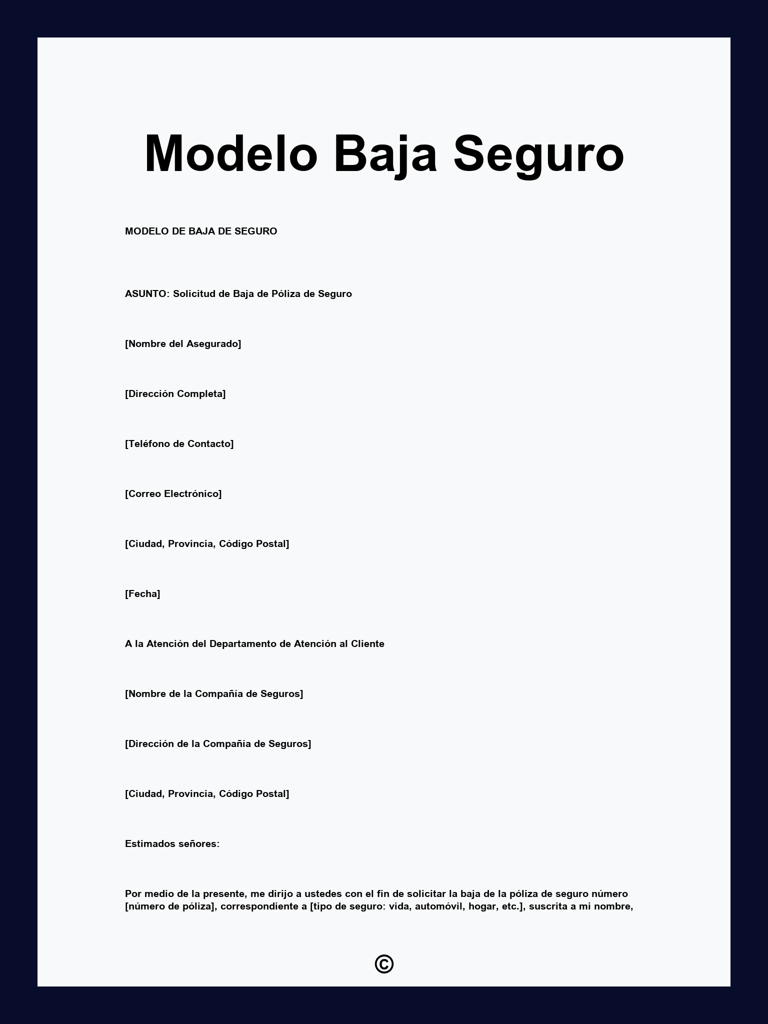 Modelo Baja Seguro